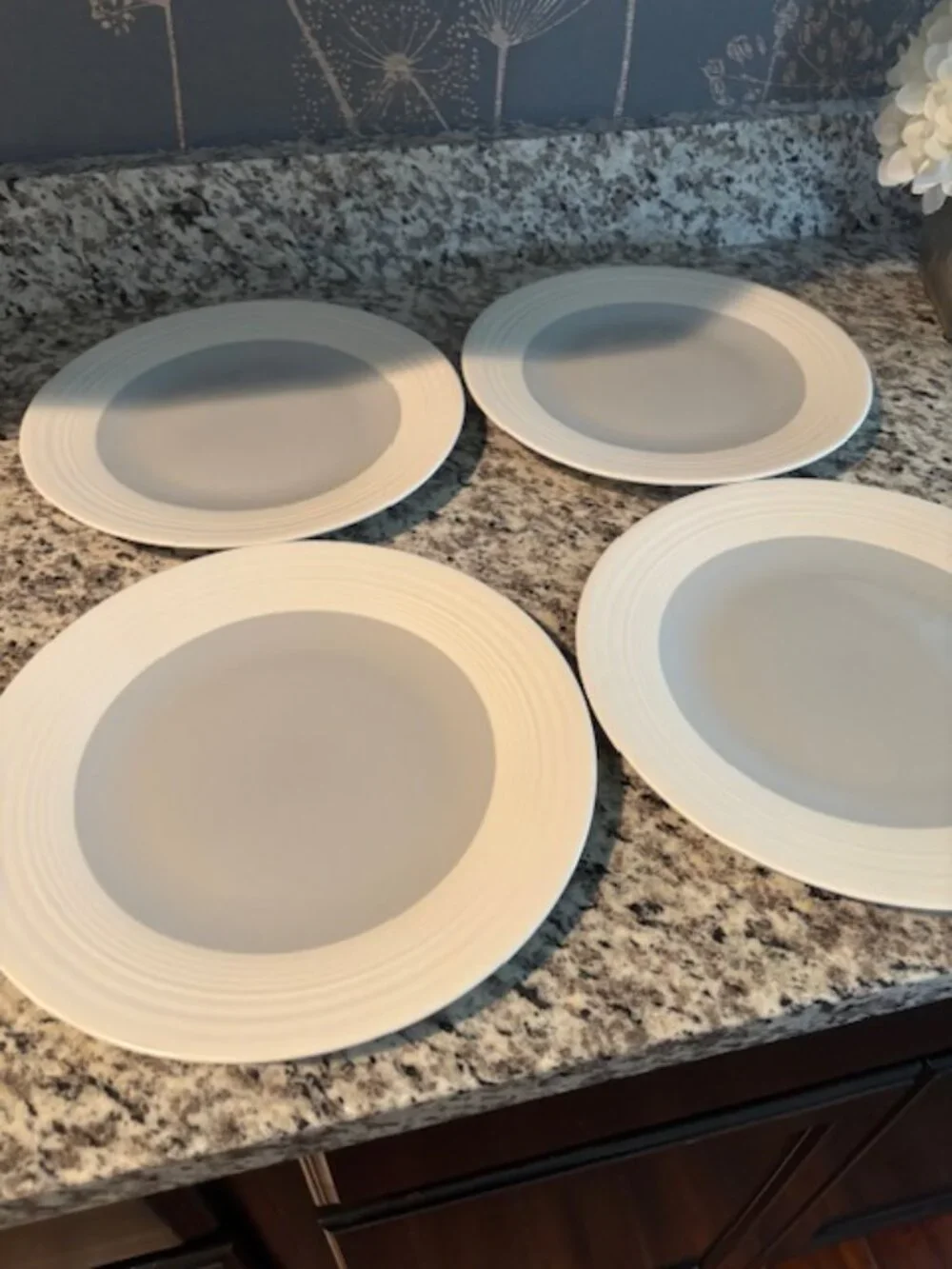 NEW Cream and blue-gray stoneware dinner plates from Target Home - SALE!